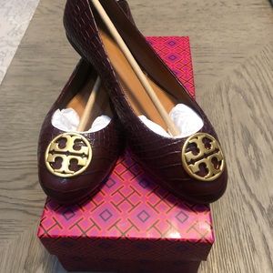 Tory Burch Chelsea Ballet flats in Croco Emboss